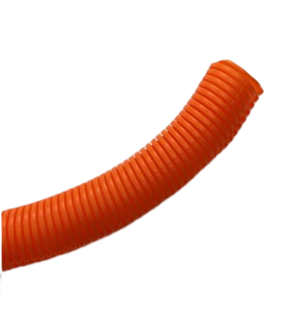 Slitted corrugated tube, orange [DKT-S-OR]